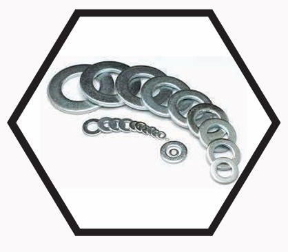Plain Washers – Flat Circular Washers for Load Distribution and Joint Sealing in Bolted Connections – Mild Steel, Stainless Steel and Galvanized Steel, Metric and Inch Sizes, Zinc Plated Finish for Corrosion Resistance